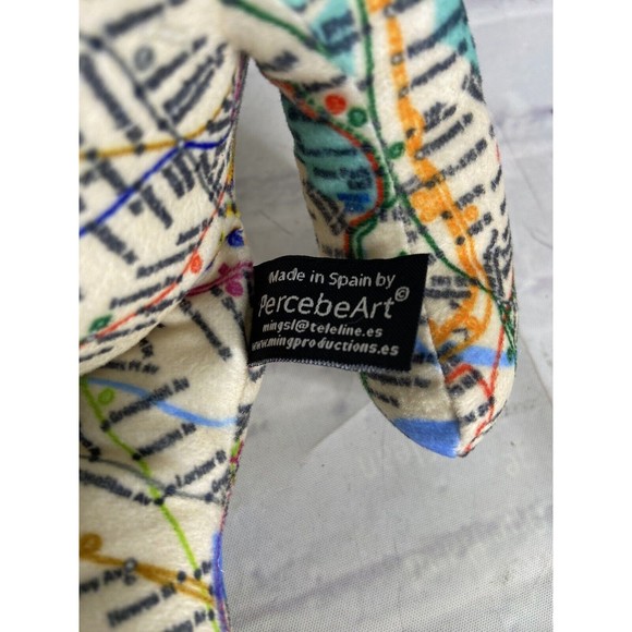 New York Transit Museum Train Subway Line Plush Teddy Bear Stuffed Animal Toy - Picture 4 of 5